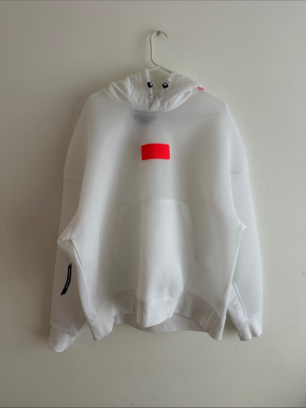 Nike Jordan 23 White Hooded Mesh Pullover Sweatshirt